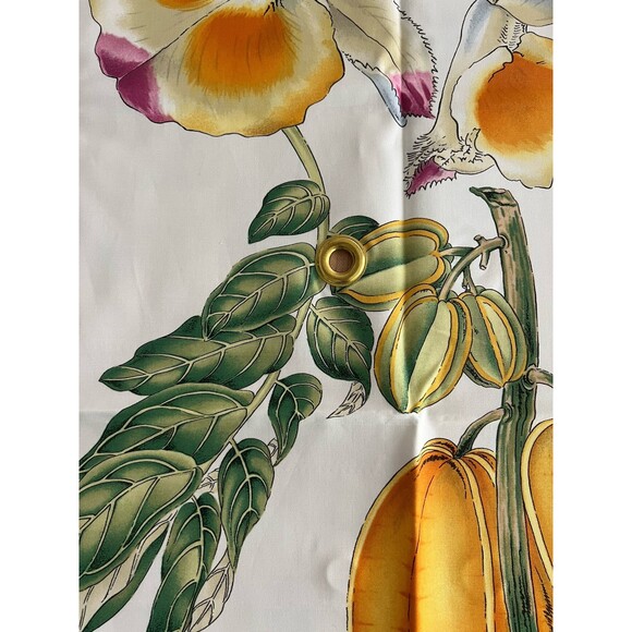 Lee Jofa Fabric Samples 3 Pieces 26 X 36 100% Cotton White Floral Orchids Borneo - Picture 3 of 12